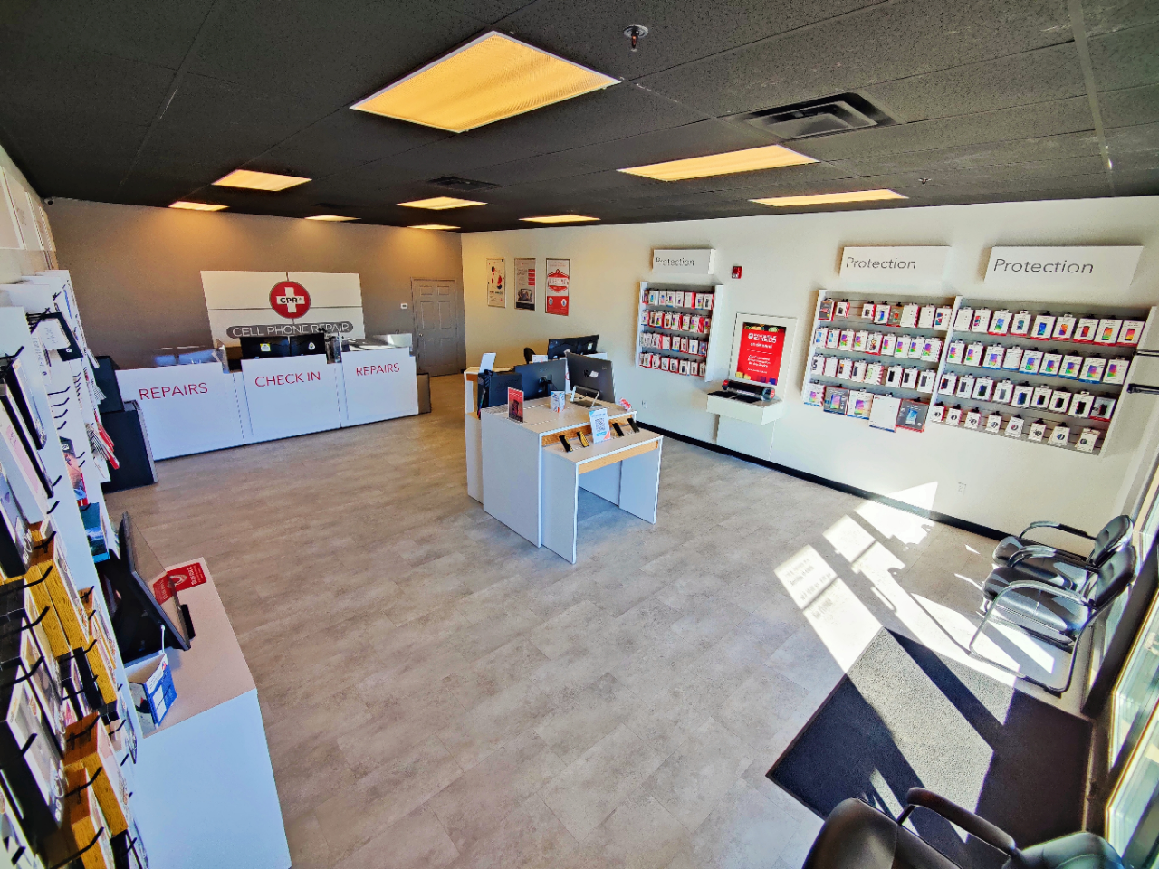 store interior of cpr cell phone repair meridian id