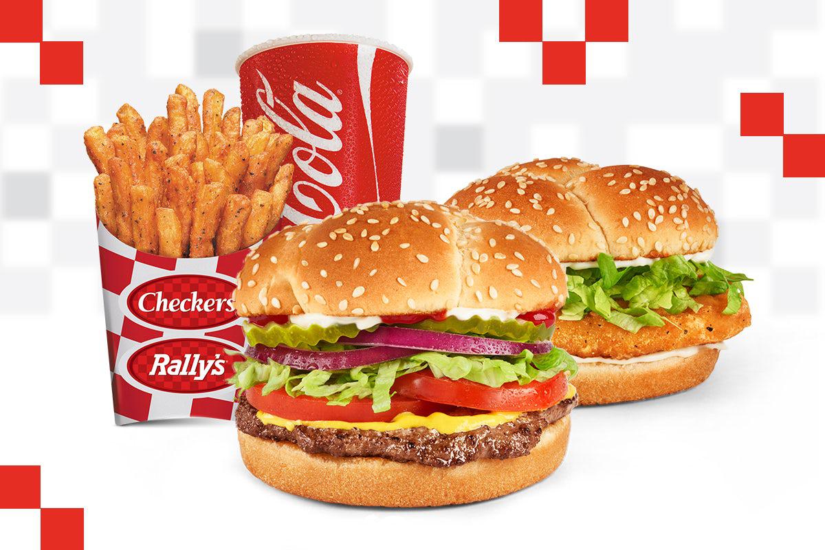 Checkers Drive In Burgers Fries Cola Wings