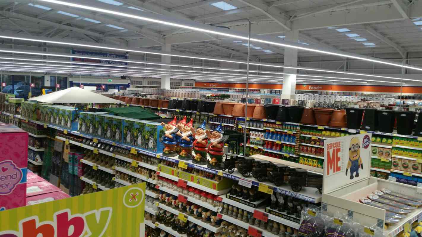 The inside of the brand new B&M Beckton store
