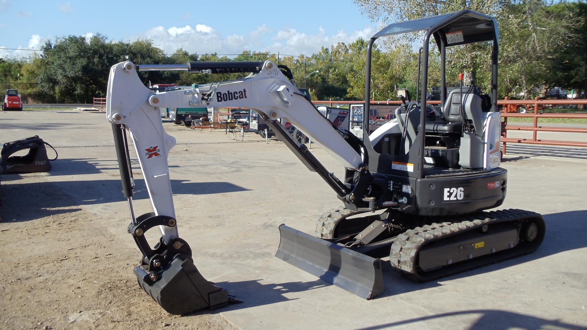 Our new E26-L Bobcat min excavator, fuel efficient tier 4  and zero turn radius.