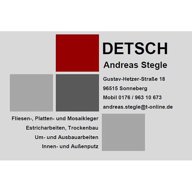 Logo Detsch Fliesen, Um- und Ausbau Inh. Andreas Stegle