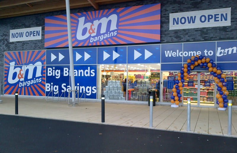 The store front of the new Hart St Linwood B&M store