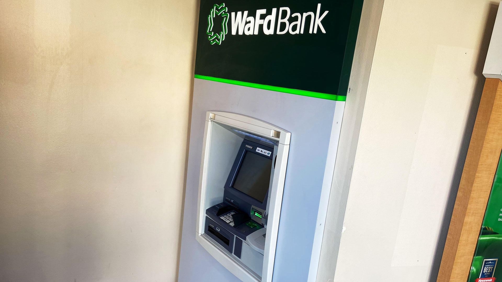 Photo of the WaFd Bank Branch location in Republic, Washington. Located at 702 S Clark Street, Repub WaFd Bank Republic (509)775-3315