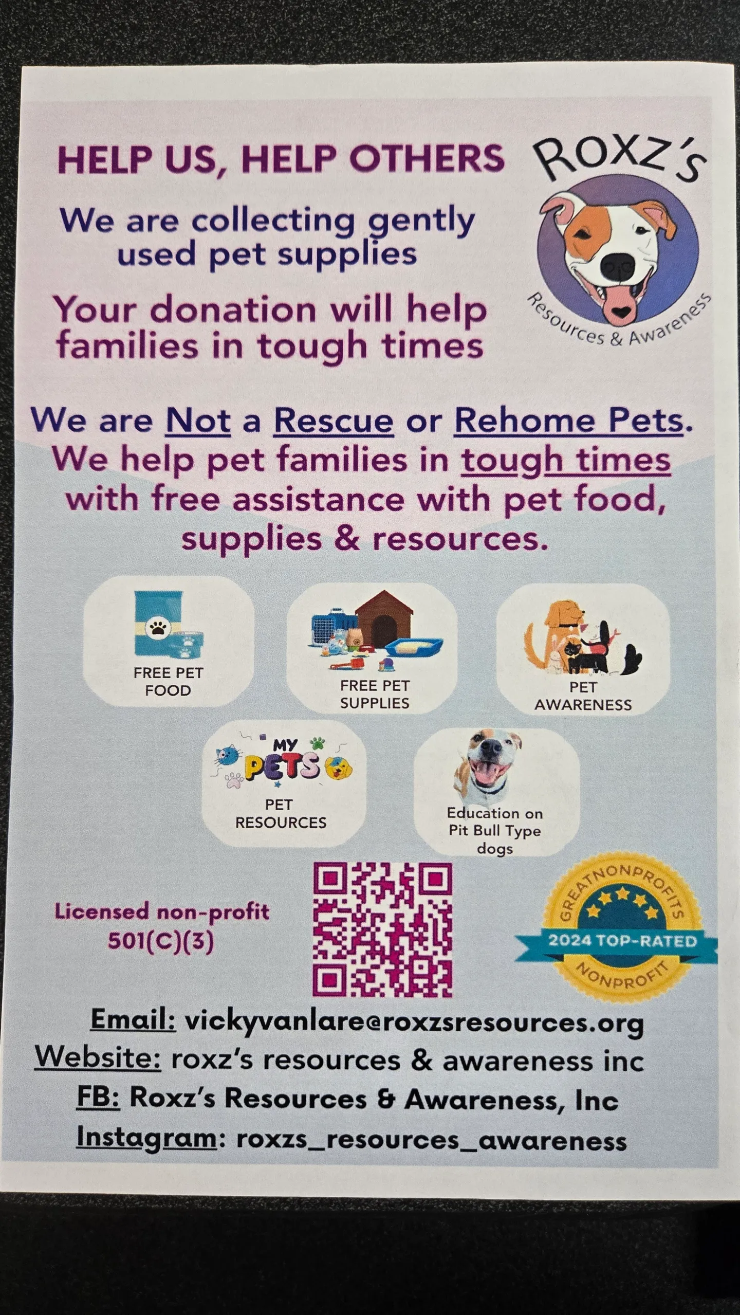 Image of Local Pet Event Roxz's Resource & Awareness Org. Nearby