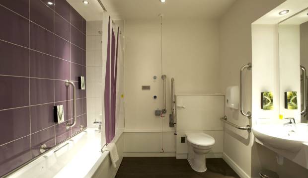 Premier Inn accessible bathroom Premier Inn London Angel Islington hotel Islington 03330 031744
