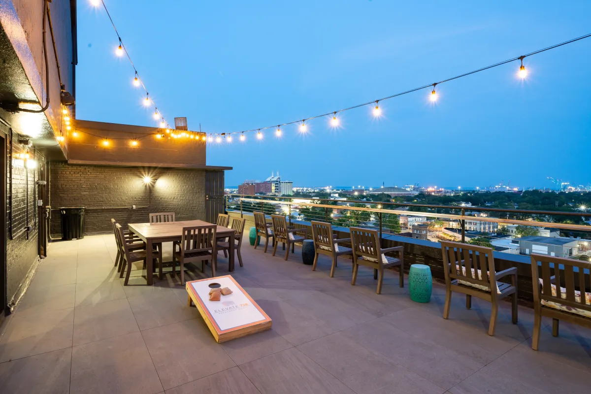 Rooftop patio 