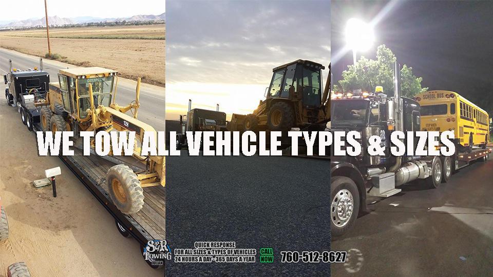 Our fleet of trucks and highly trained operators are ready to go 24/7 give us a call and let us put your mind at ease. S & R Towing Inc - 3568 CA-78, Julian, CA 92036 - Call us at 760-547-1719