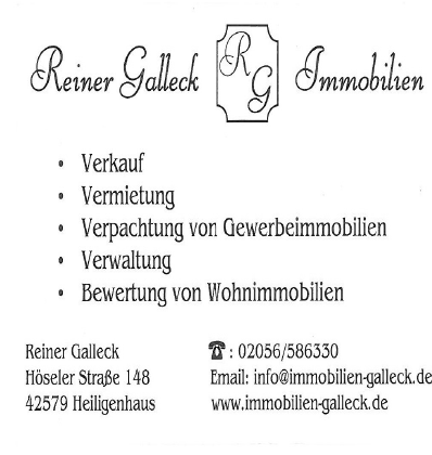 Immobilien Reiner Galleck, Höseler Str. 148 in Heiligenhaus