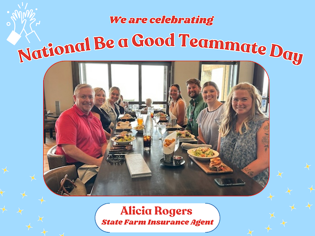 This year, our team joined forces with my Husband's team for a meaningful meal together to celebrate "National Be a Good Teammate Day".
