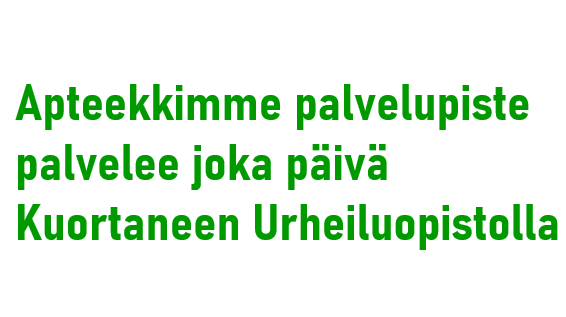 Images Kuortaneen apteekin palvelupiste Kuortaneen Urheiluopisto