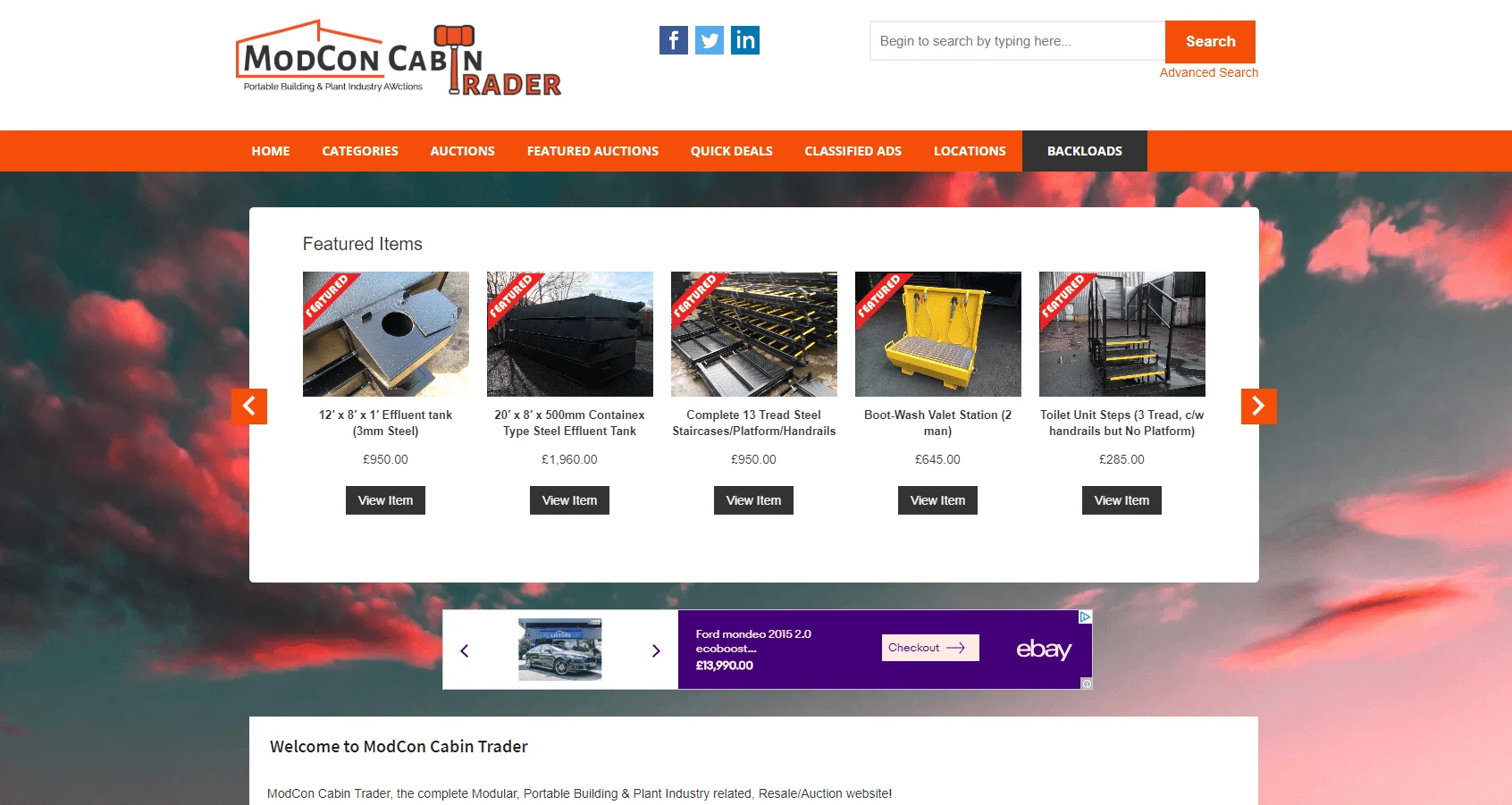 Images Modcon Cabin Trader