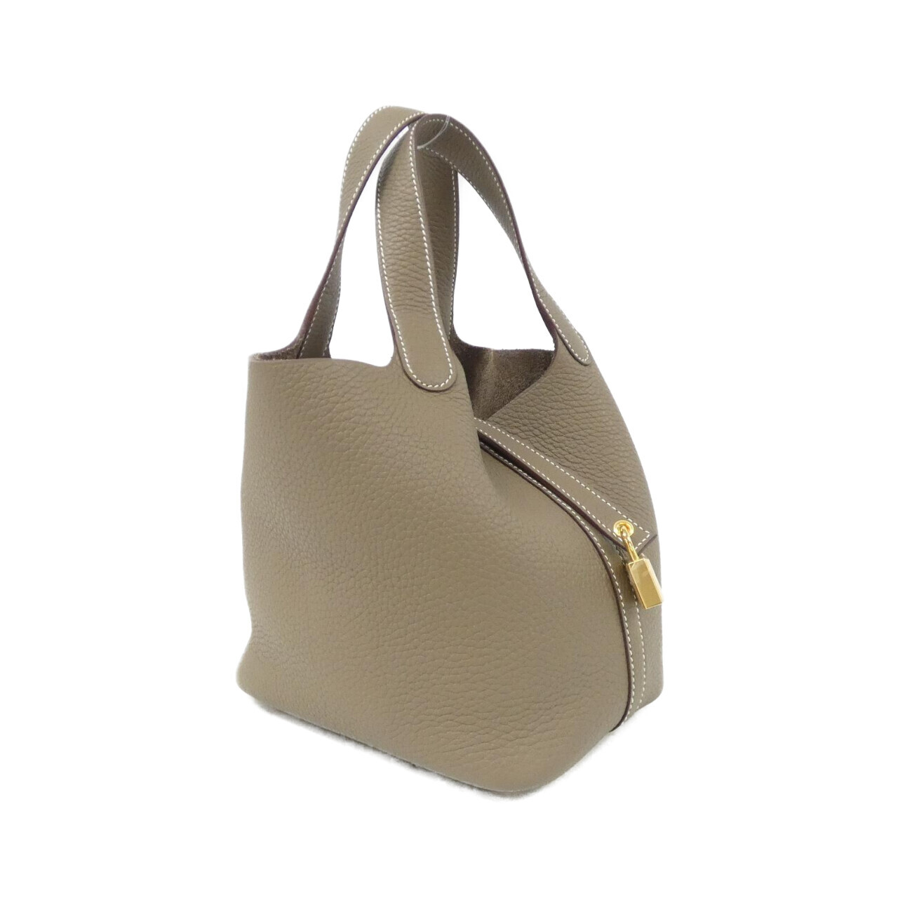 エルメス ピコタン ロック PM 056289CC トリヨンクレマンス ETOUPE ゴールド金具 K刻印