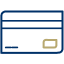 Credit card icon.