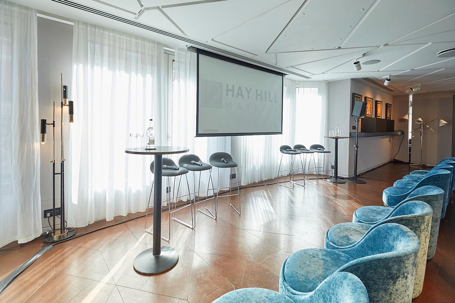 HAY HILL Mayfair - Private Members Club - Meeting Space - Presentation - Panel Discussion