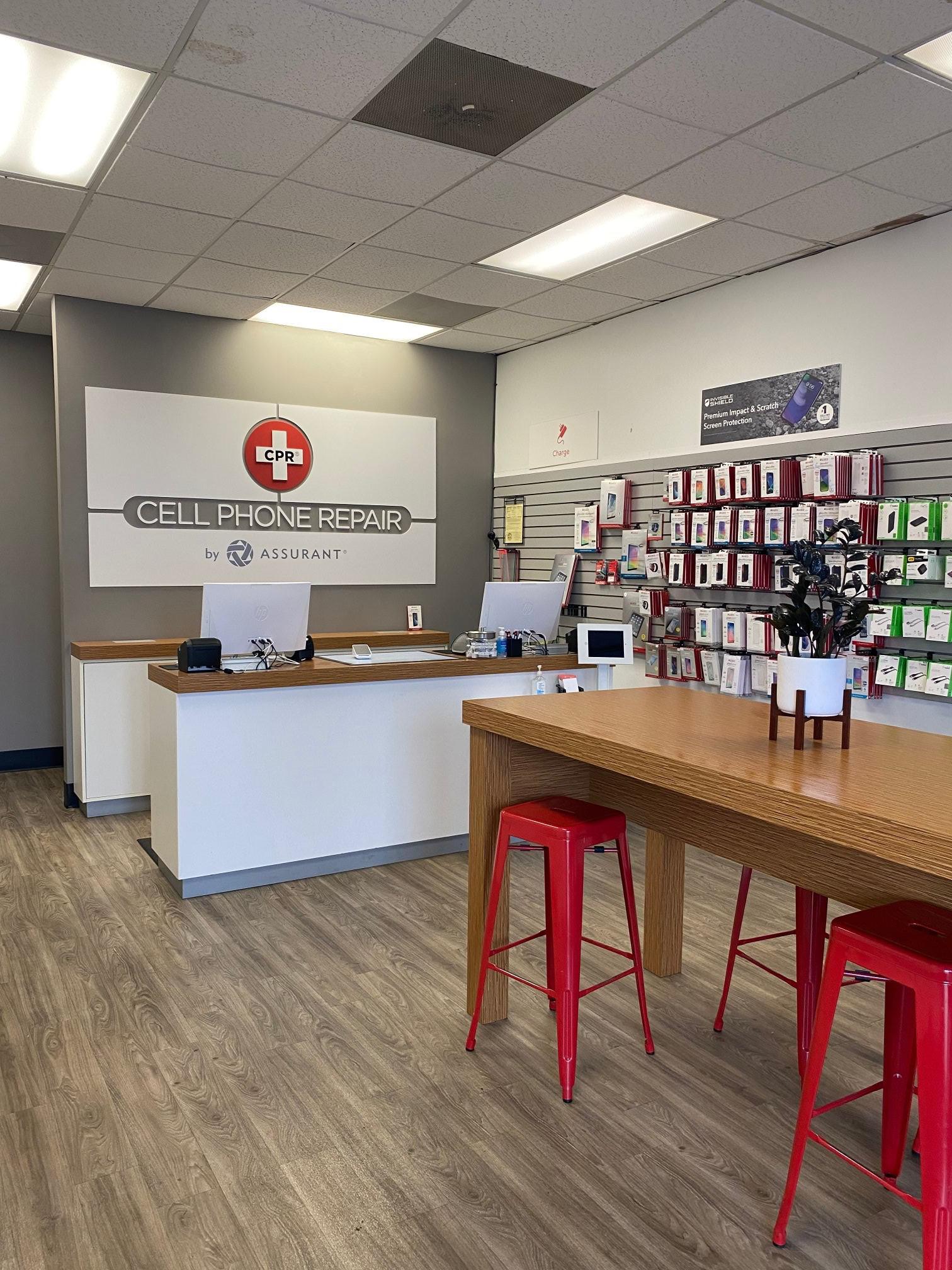 Store Interior of CPR Cell Phone Repair Summerville SC