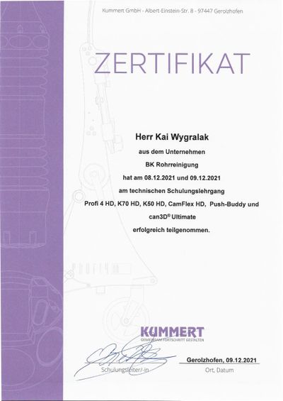 BK Rohrreinigung, Kanalsanierung & Dichtheitsprüfungen nach DIN EN 1986-30 - DIN EN 1610 Großraum Hamburg, Hoisdorfer Weg 27 in Steinburg
