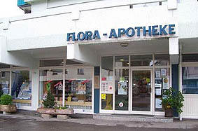 Aussenansicht der Flora-Apotheke