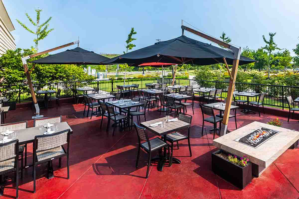 Patio at Burtons Grill & Bar in Alexandria, VA 