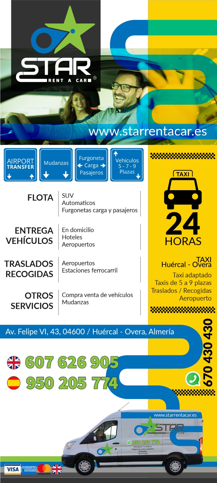 Images STAR RENT A CAR. Taxi Huércal-Overa.