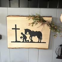 Country Wood Hearts & Lace Image