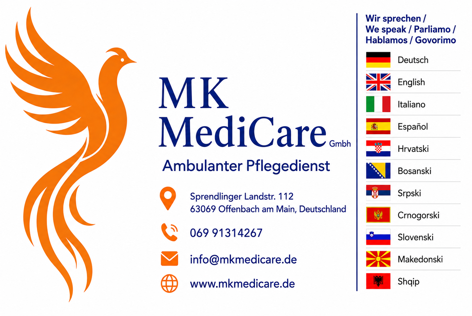 Ambulanter Pflegedienst MK MediCare GmbH, Sprendlinger Landstraße 112 in Offenbach Am Main