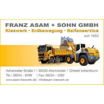 Logo Franz Asam + Sohn GmbH (Kieswerk - Erdbewegung - Reifenservice)