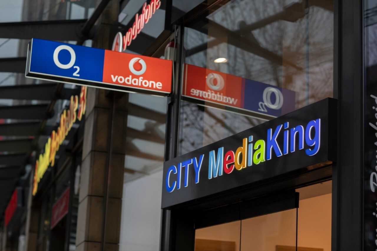 Bilder City MediaKing O2 Telefonica & Vodafone Shop