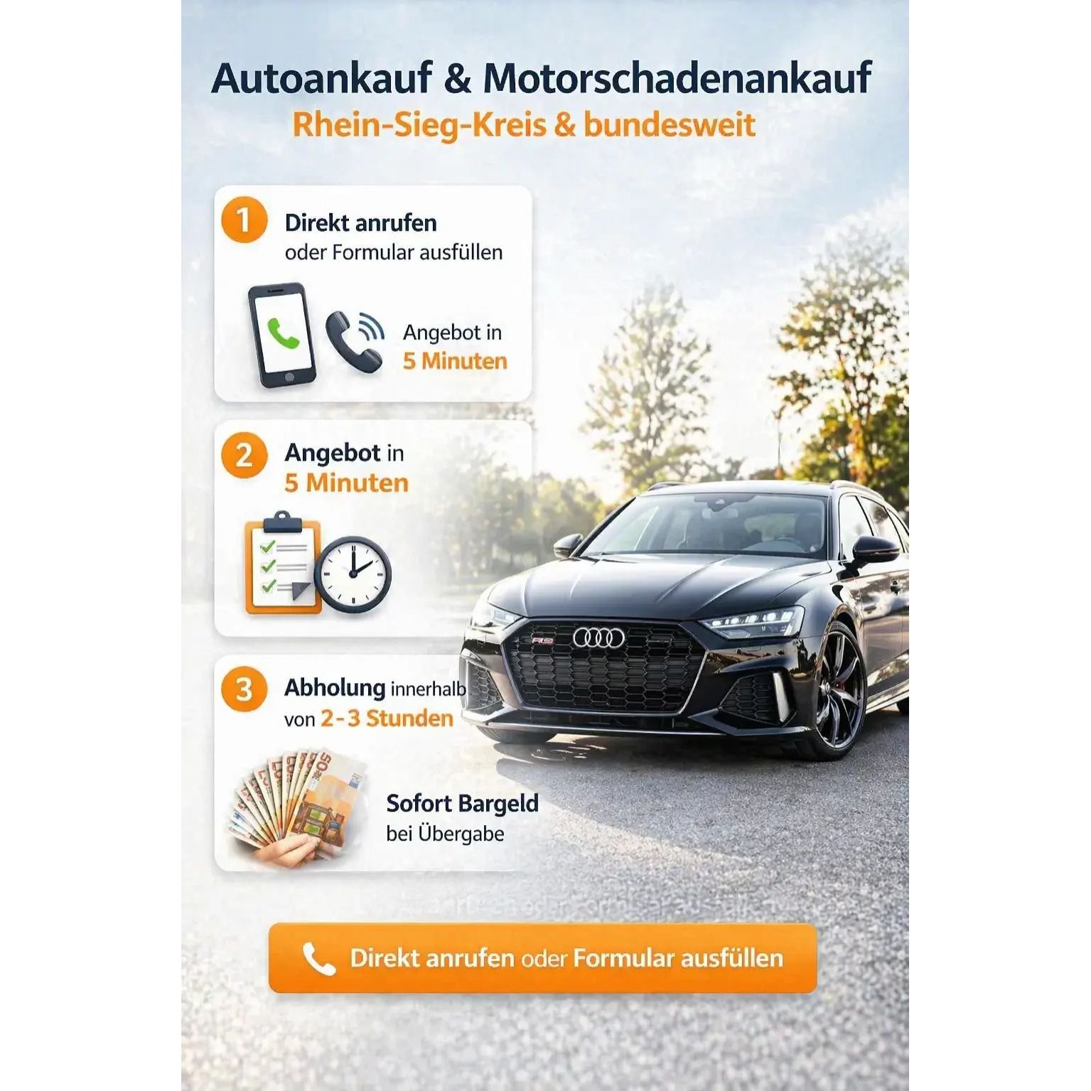 Autoankauf-Motorschaden Ankauf-PKW Ankauf Rhein Sieg Kreis in Swisttal