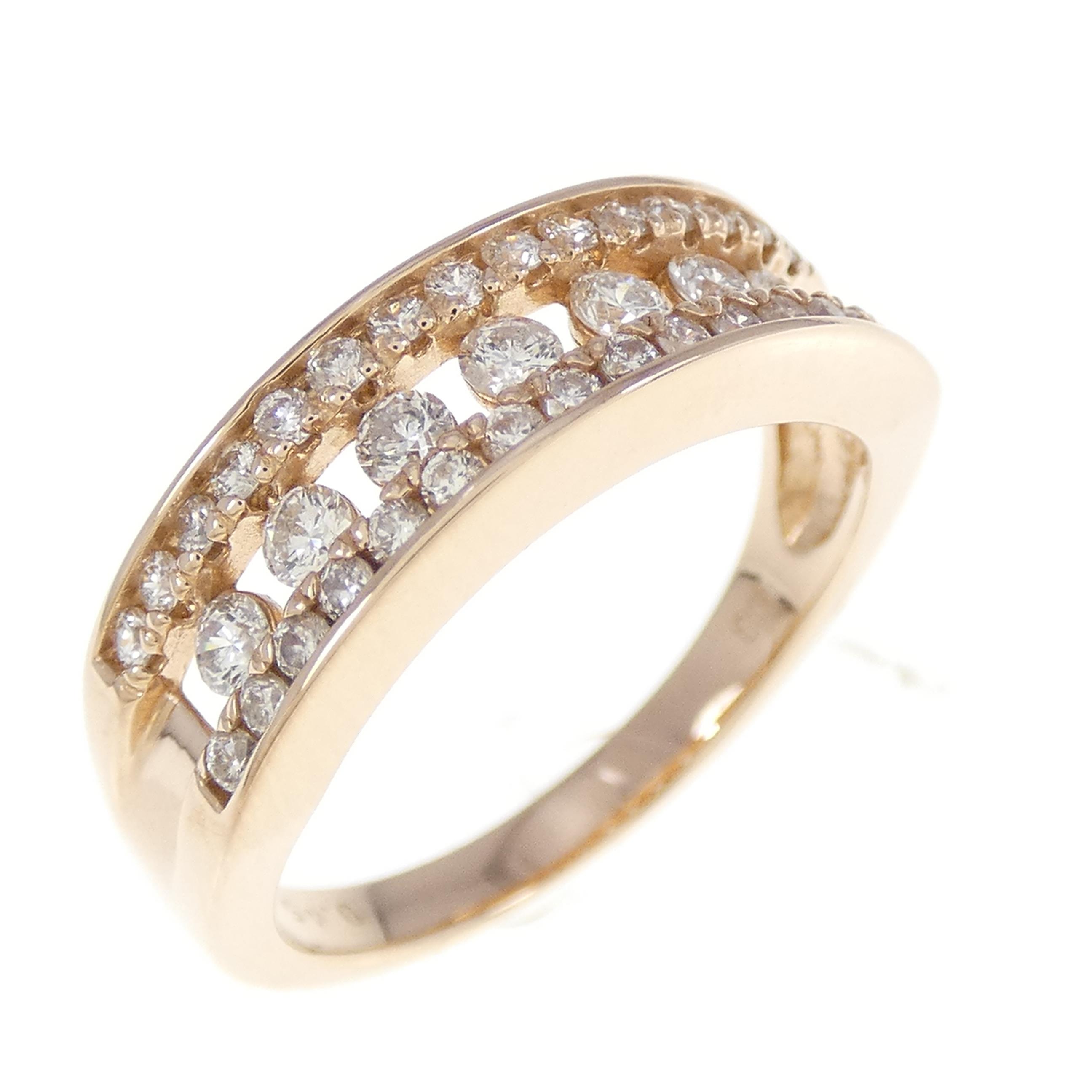 K18PG ダイヤモンド リング 0.45CT