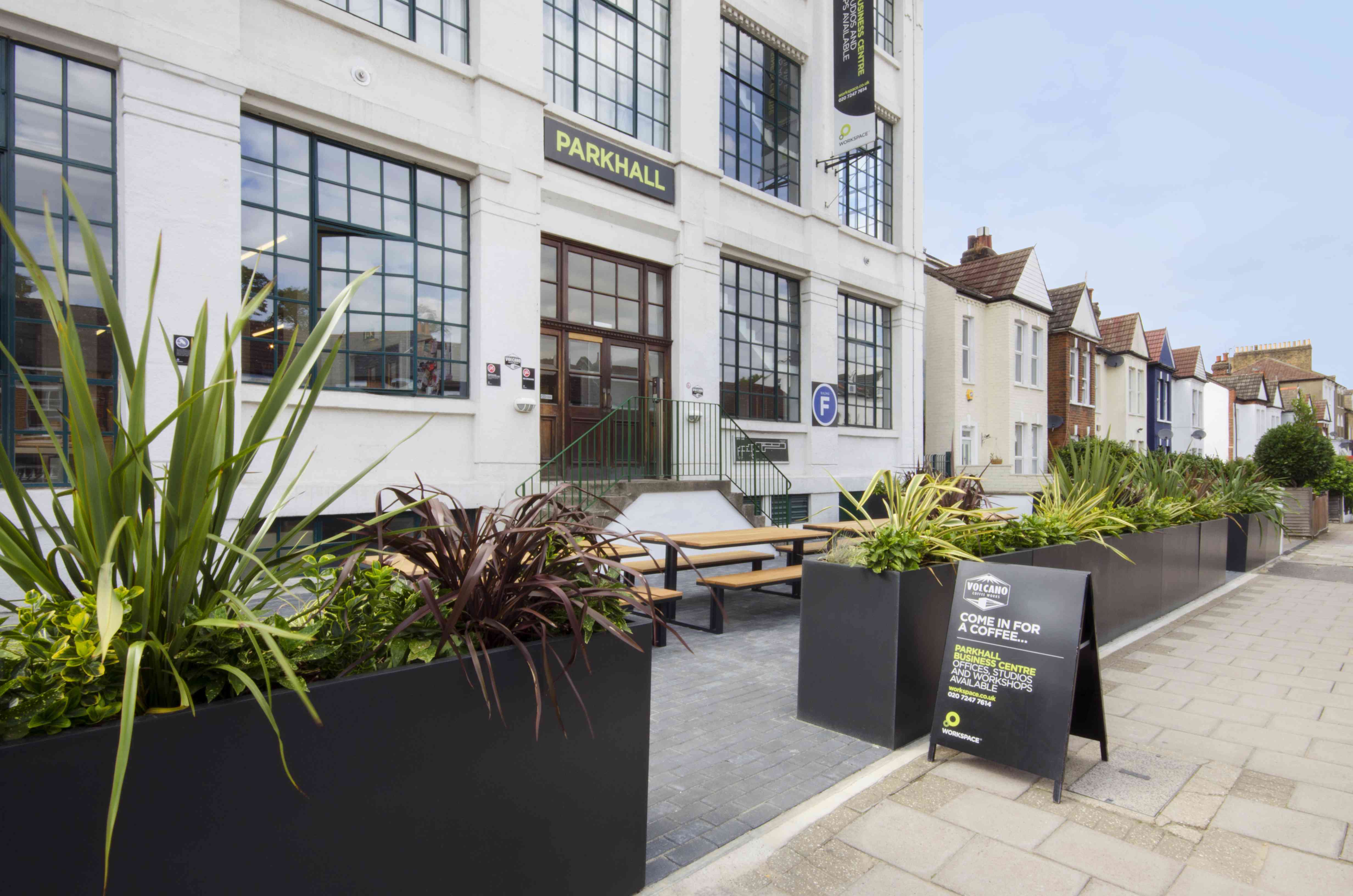 Parkhall Business Centre Entrance, offices to let Lambeth Workspace® | Parkhall Business Centre London 020 3813 2341
