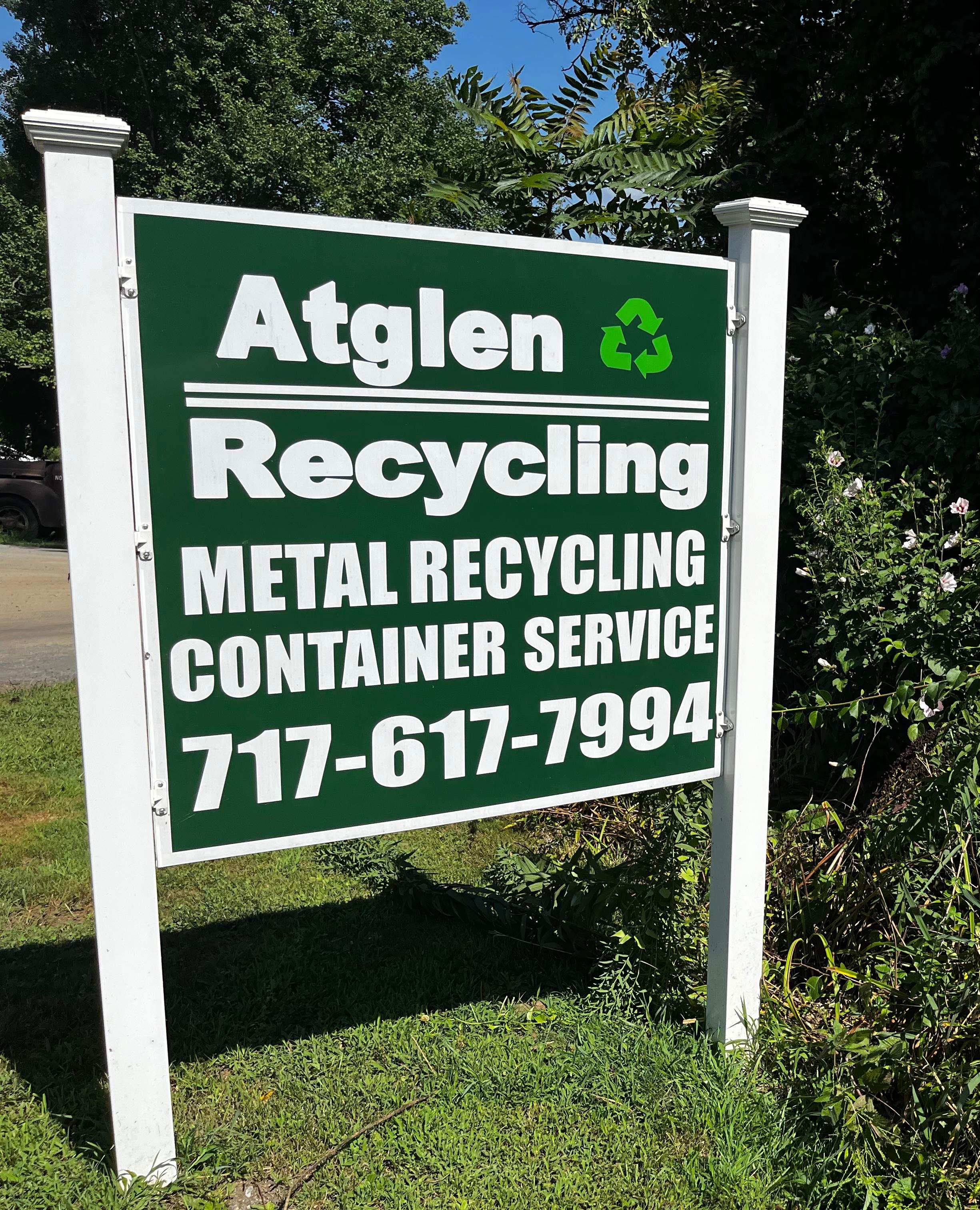 Atglen Recycling Sign