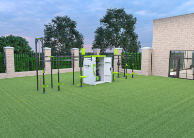 Outdoor at Physiq Fitness.