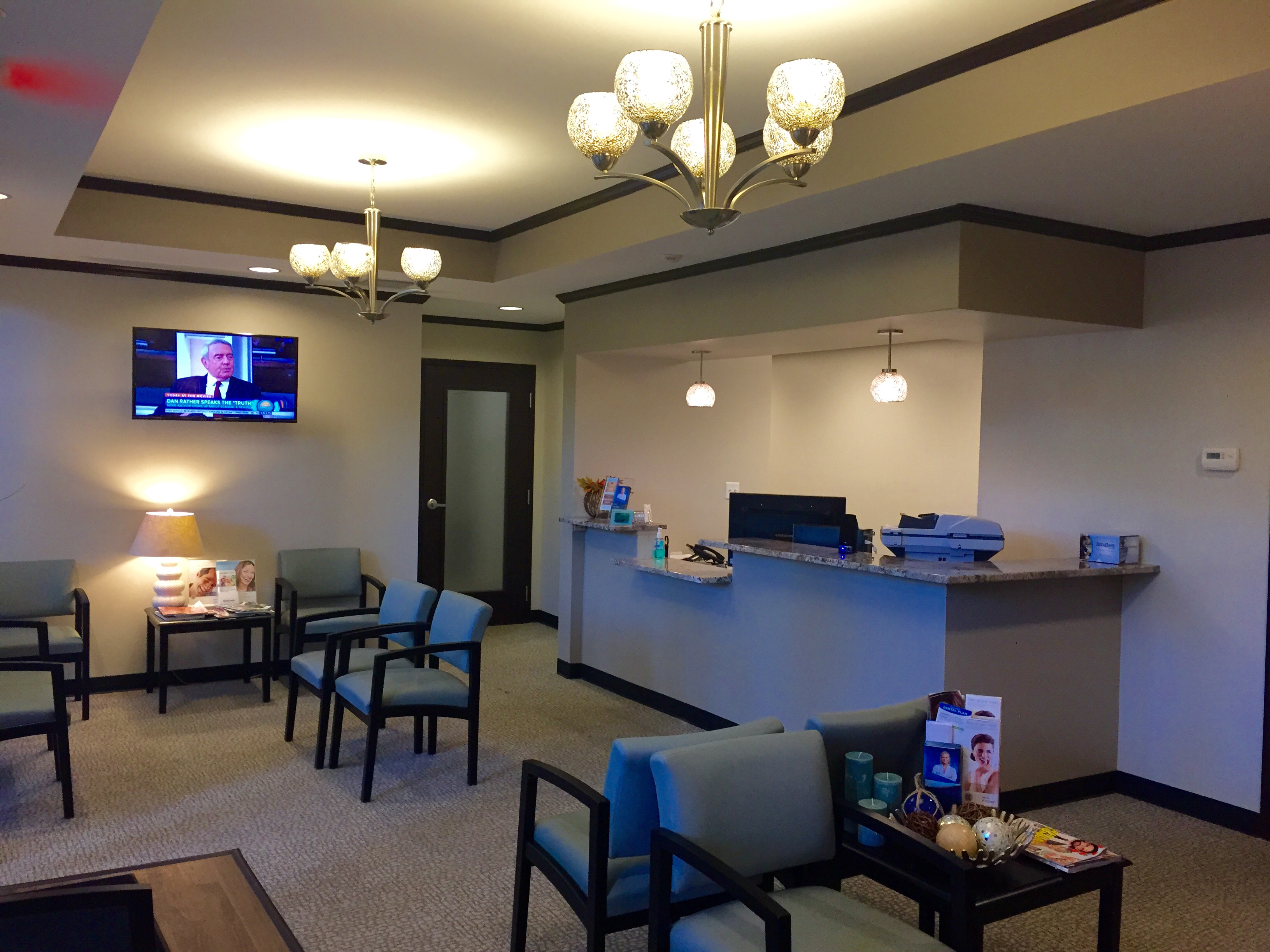Waiting area, Indian River Dentistry. Dentist in Vero Beach, FL. 
