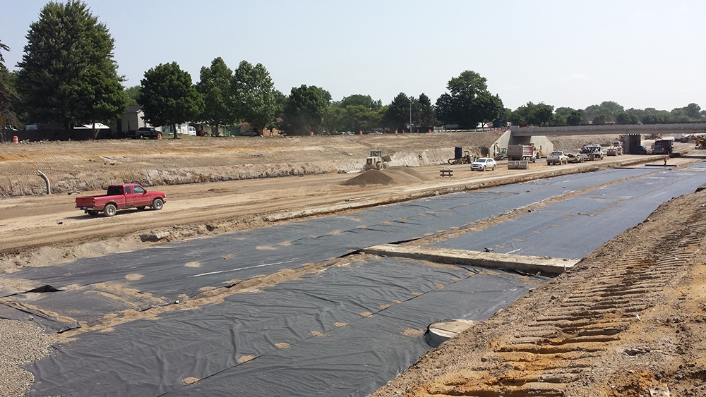 I-96 concrete construction project