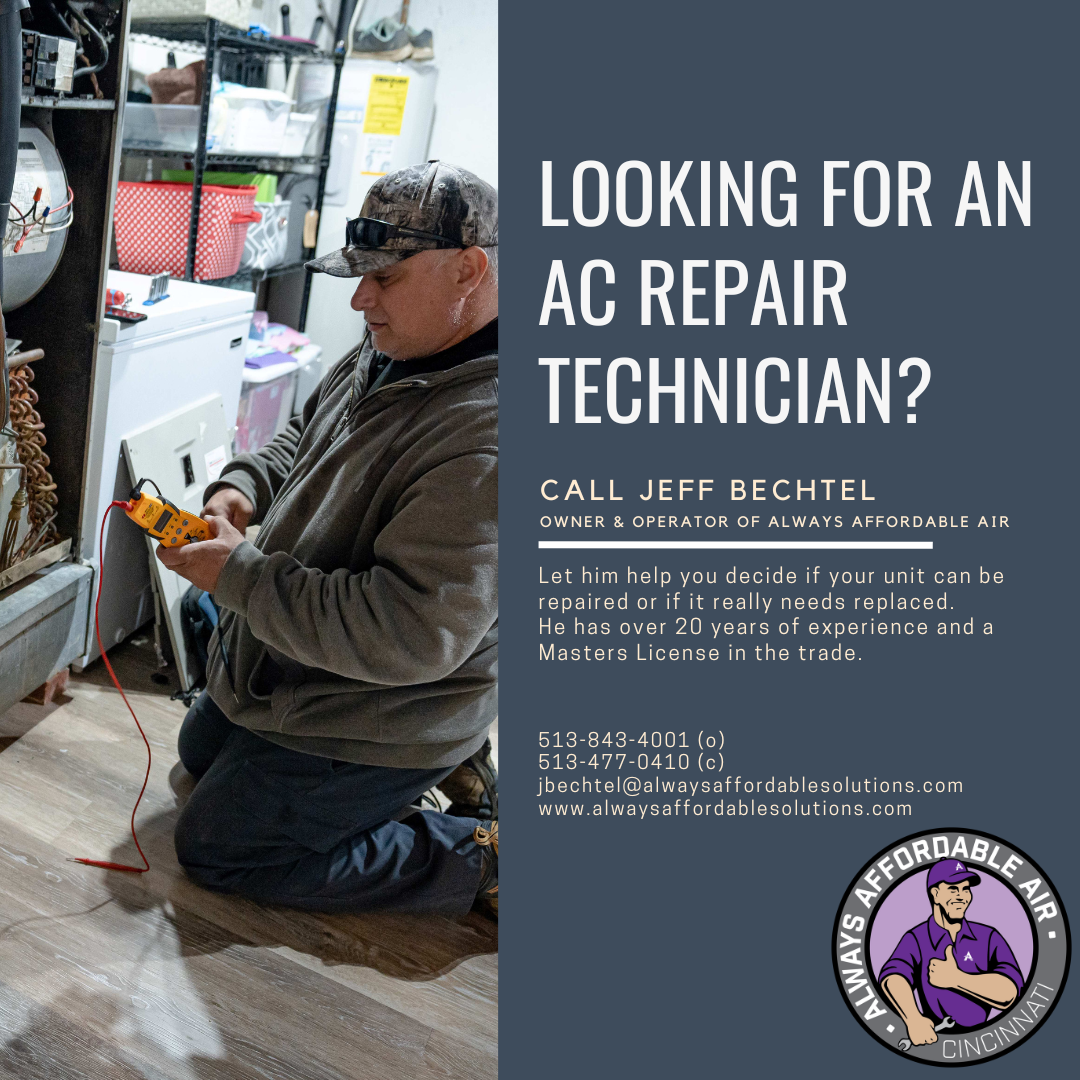 Always Affordable Air- Jeff's your man.