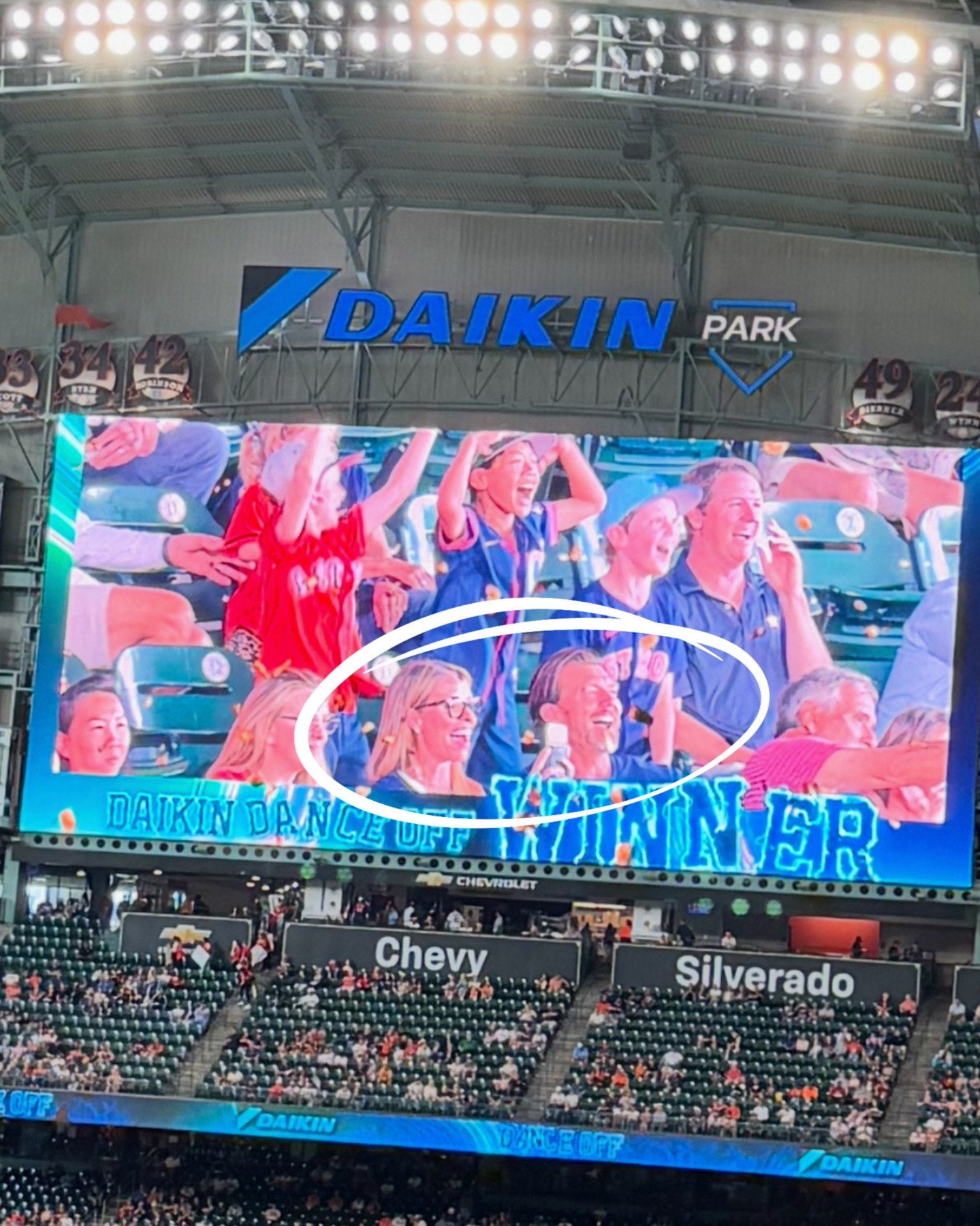 Nothing beats a day date at Daikin Park! Heather and I enjoyed time at the ballpark and even ended up on the big screen. Meanwhile, our team supported the Katy ISD Education Foundation&rsquo;s Dine Out to Donate. Grateful for our community!