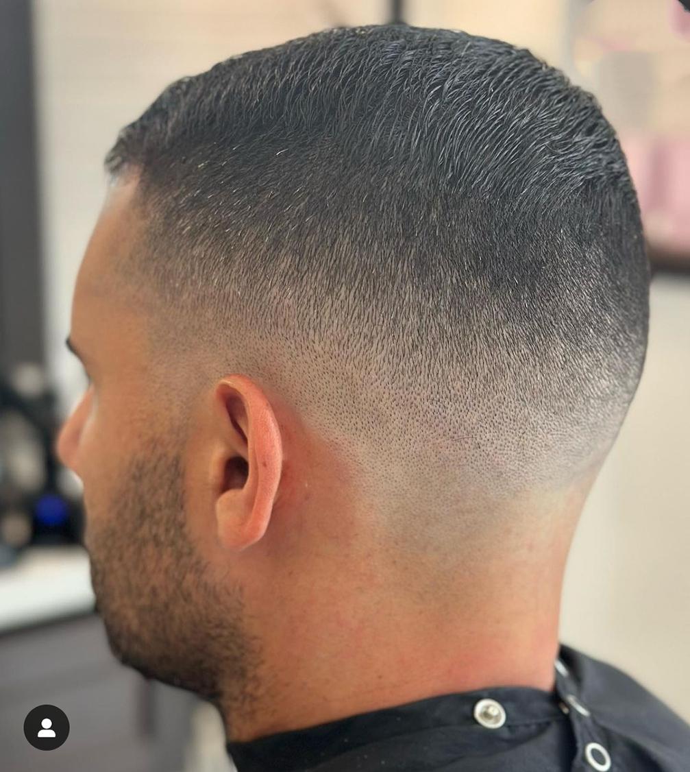 Mid Skin Fade Haircut with Drop Fade