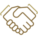 Handshake icon.