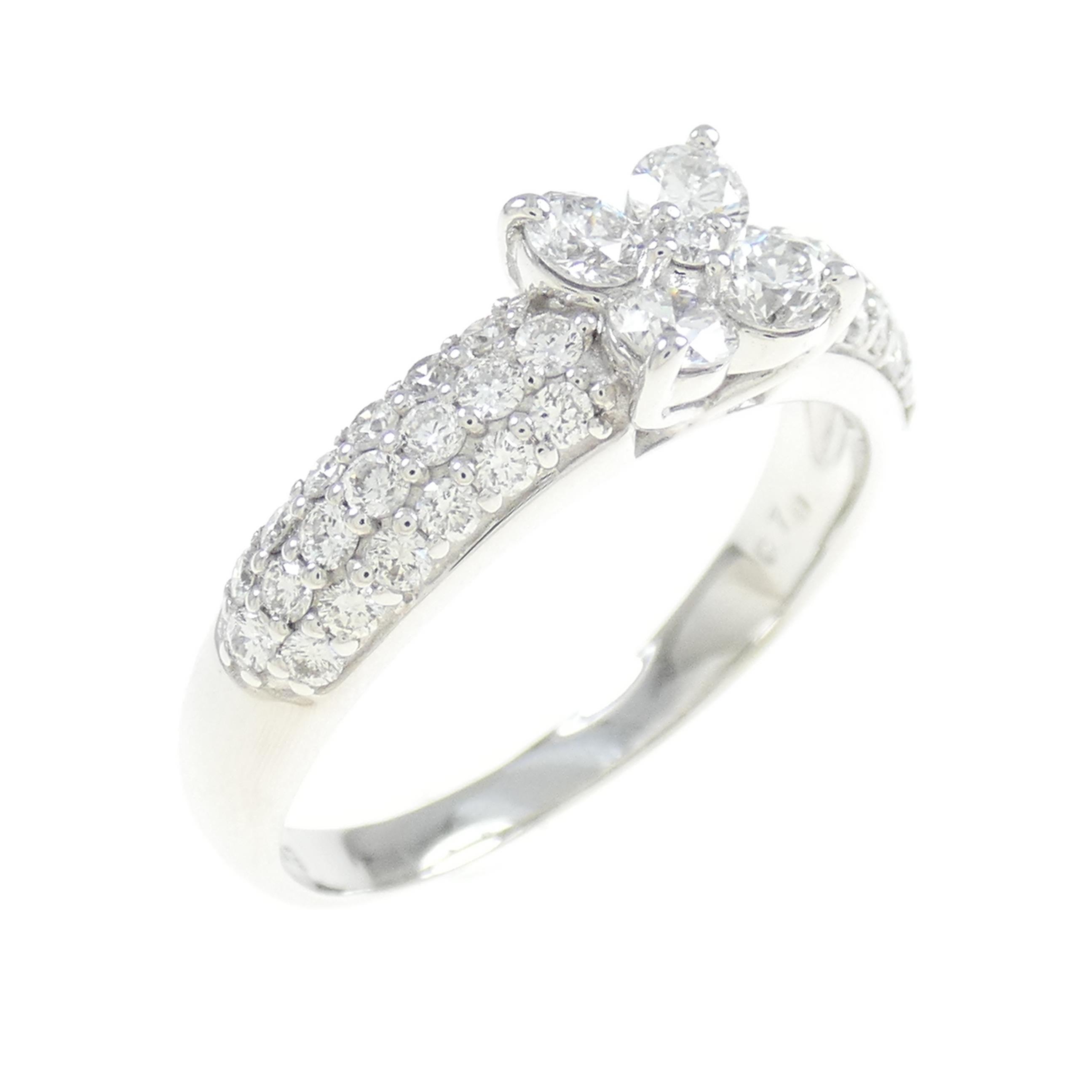 K18WG ダイヤモンド リング 0.70CT