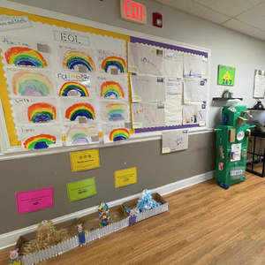 Display of a children's's hands-on learning activities at Childcare Network