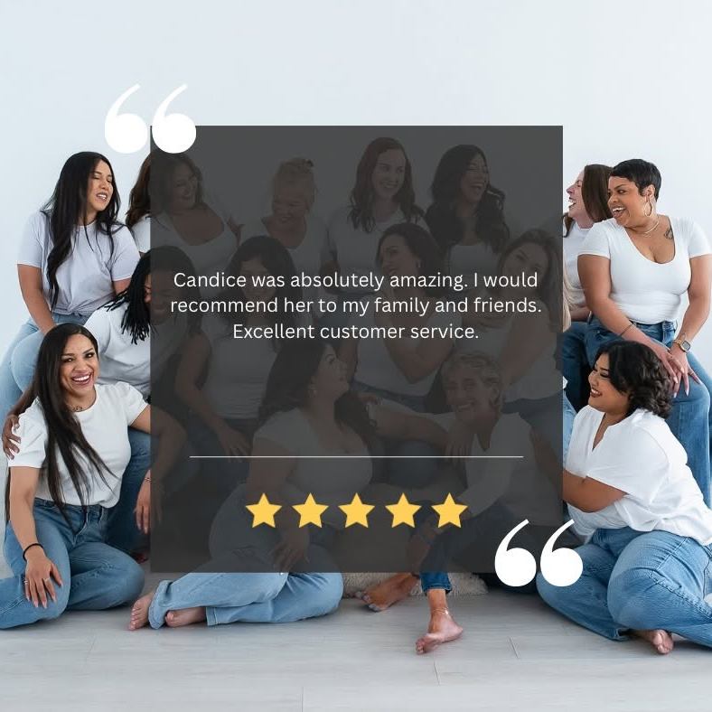 Candice provides excellent service by listening carefully, communicating clearly, and responding promptly. Her friendly, professional approach makes every interaction a positive one.