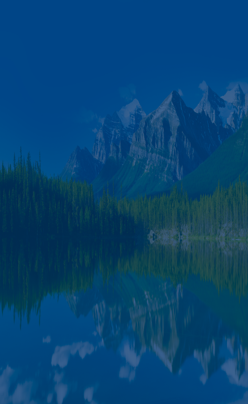 Herbert Lake in Alberta, Canada.
