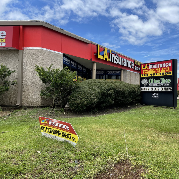 Exterior of the L.A. Insurance Agency located at 4018 Fairmont Pkwy in TX