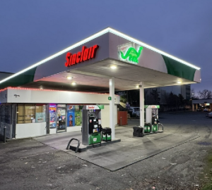 Sinclair Gas Station Fueling Island 