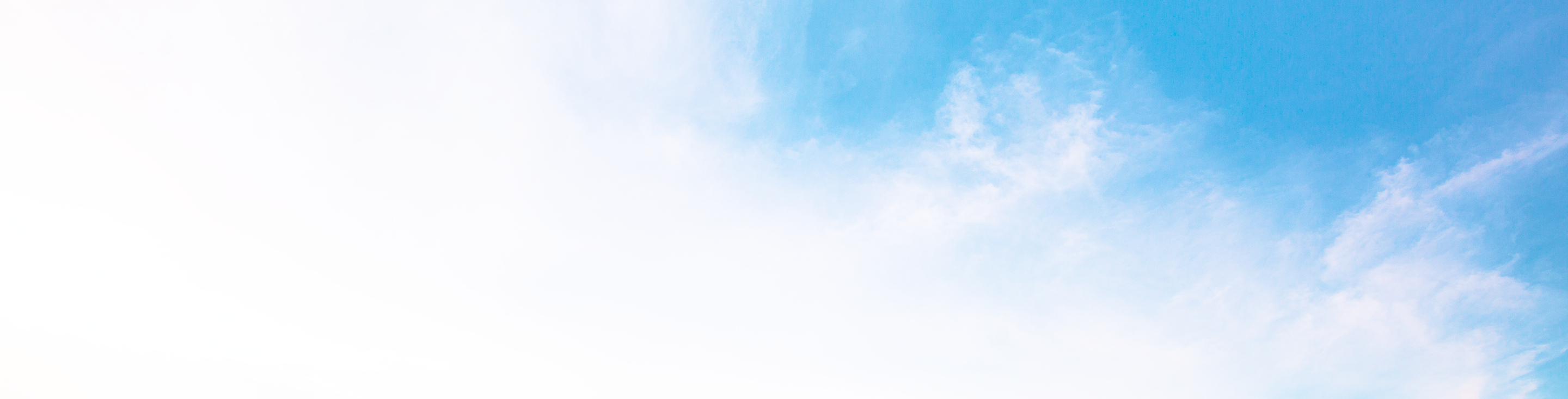 Cloudy blue sky.