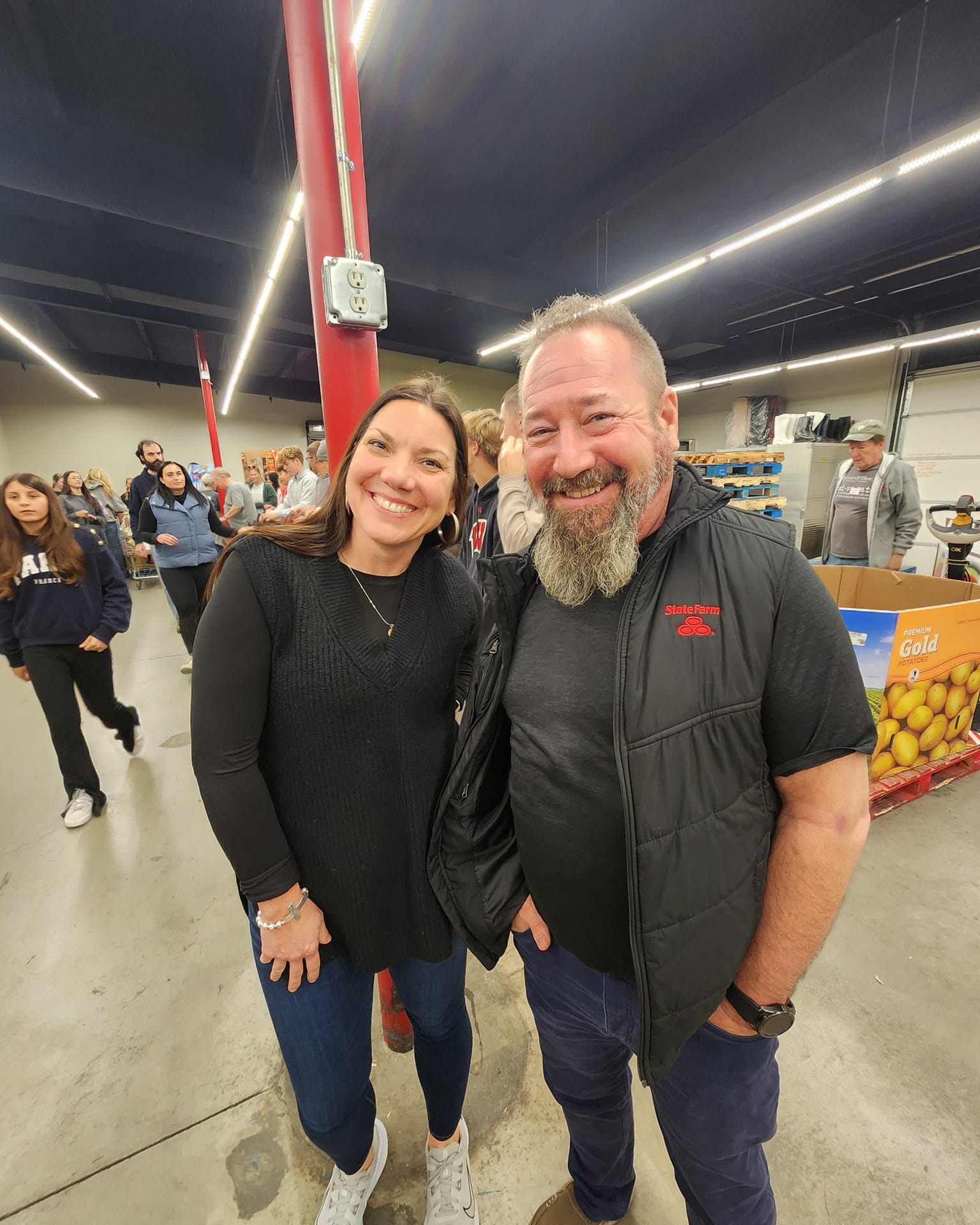 Giving back to the community is always worth the time. A great night at "Least of These" packing food for families in need. May all families have a great holiday season.