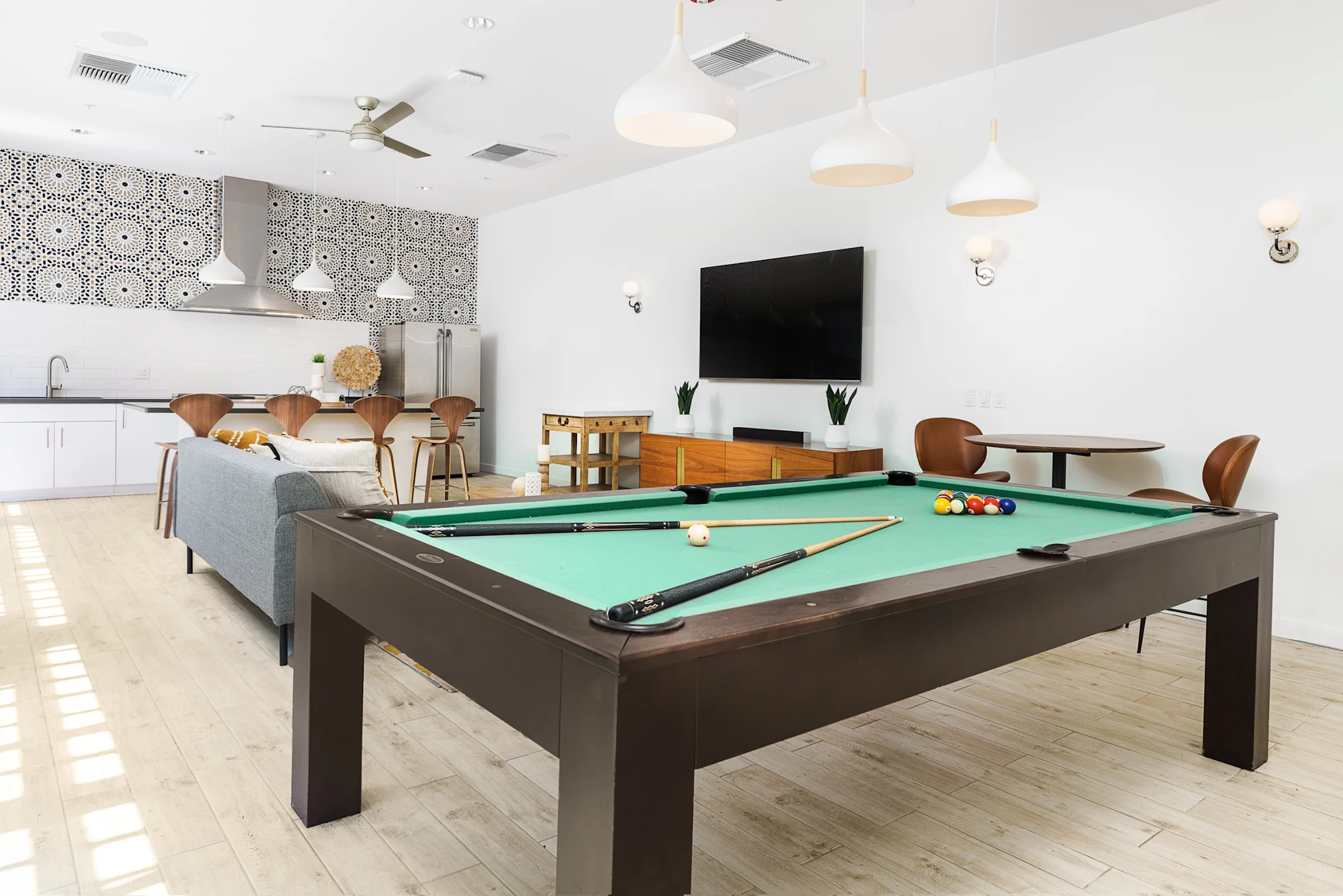 clubhouse with pool table