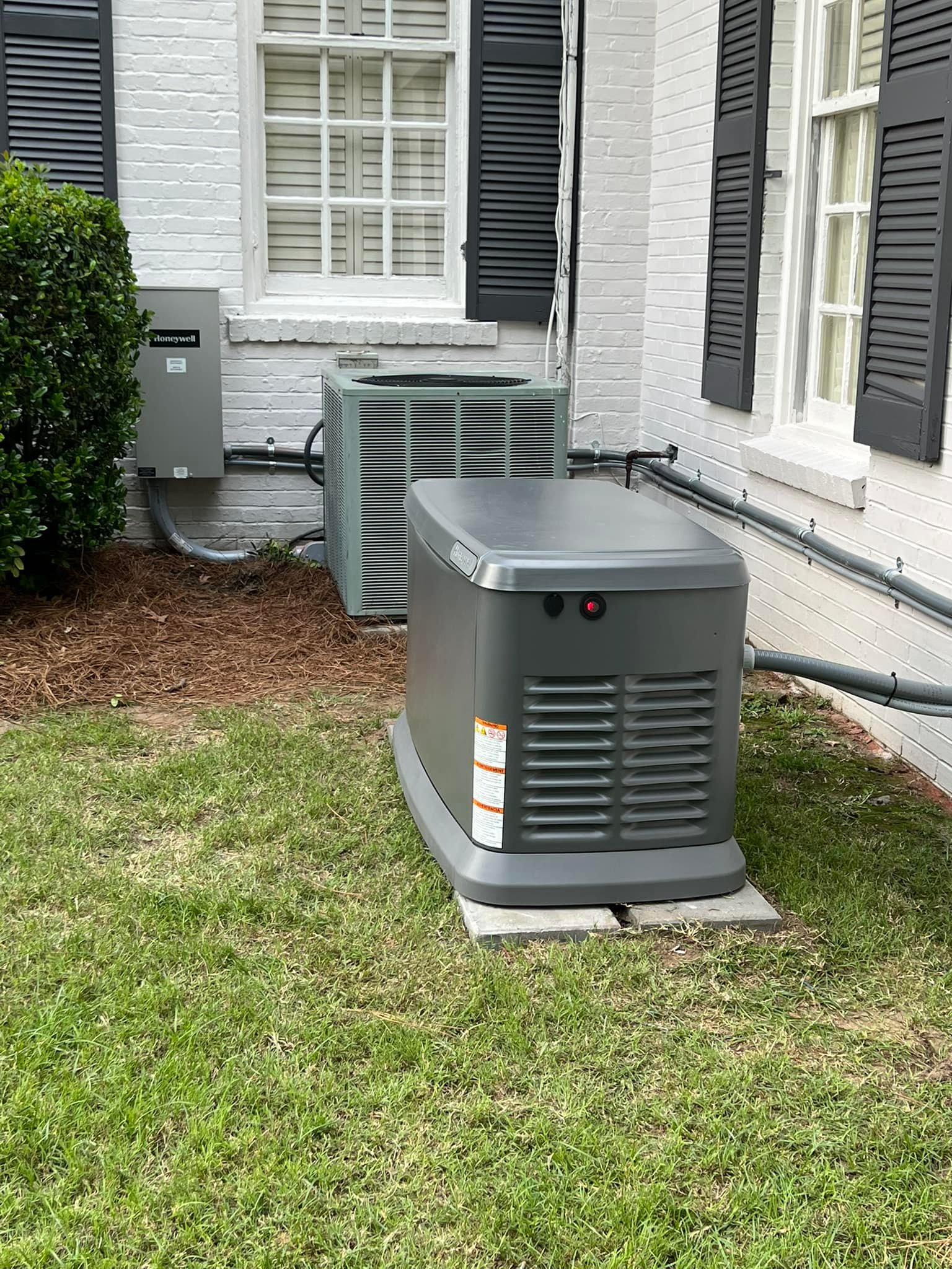 back generator installed