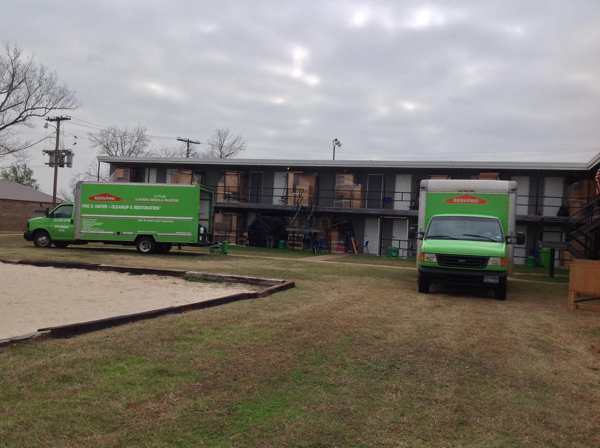 SERVPRO of Tyler is performing all cleanup and bioremediation in accordance with the guidelines provided by the CDC and local authorities. Contact SERVPRO Team Tyler for your property's sanitation needs. Be prepared. Take preventative measures.