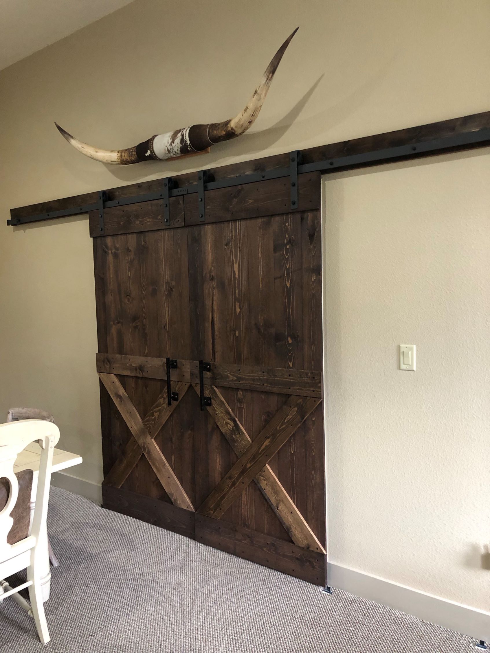 Custom built sliding barn doors in New Braunfels, TX